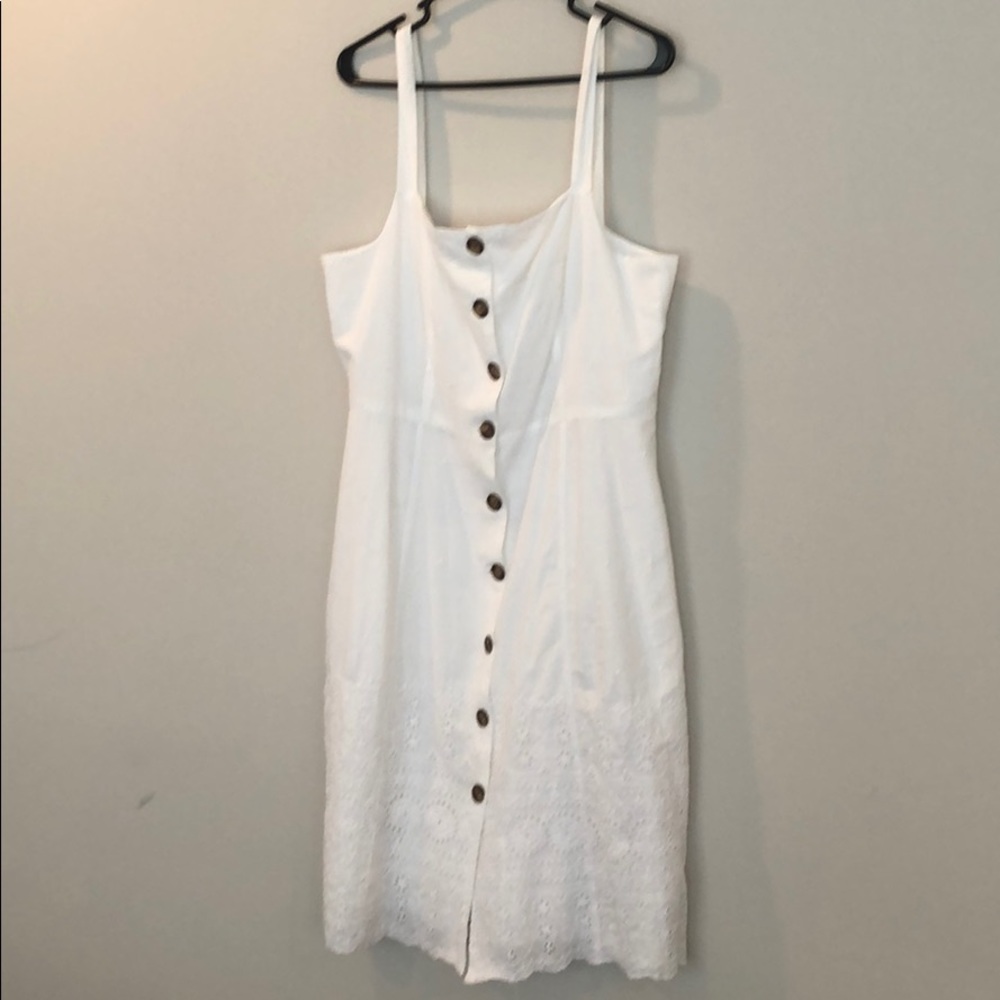 Gap White Eyelet Embroidered Dress